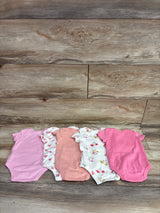 Little Chickadees 5pk Bodysuit Set Pink sz 0/3m
