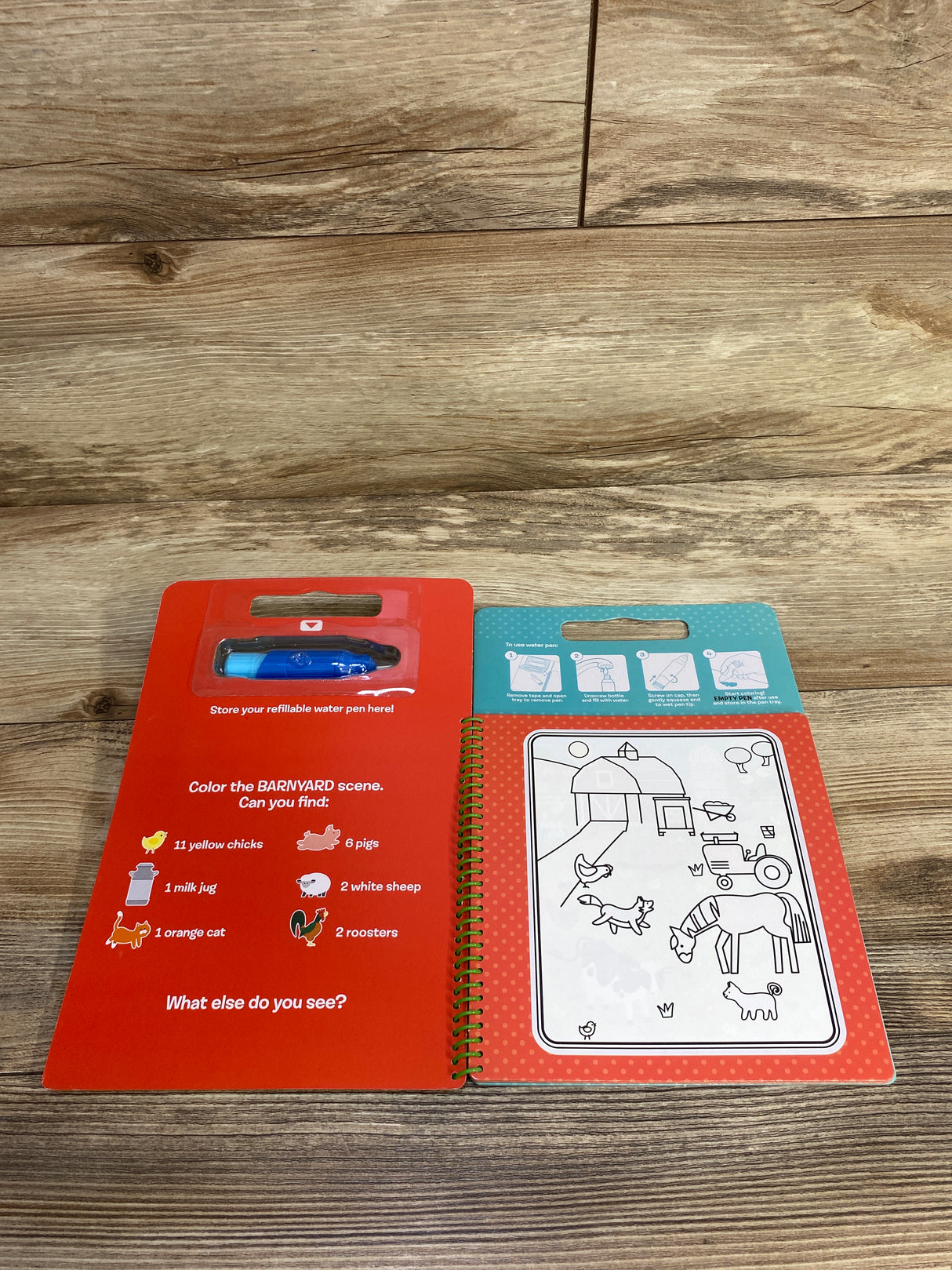 NEW Melissa & Doug Water Reveal Animals Travel Coloring Book