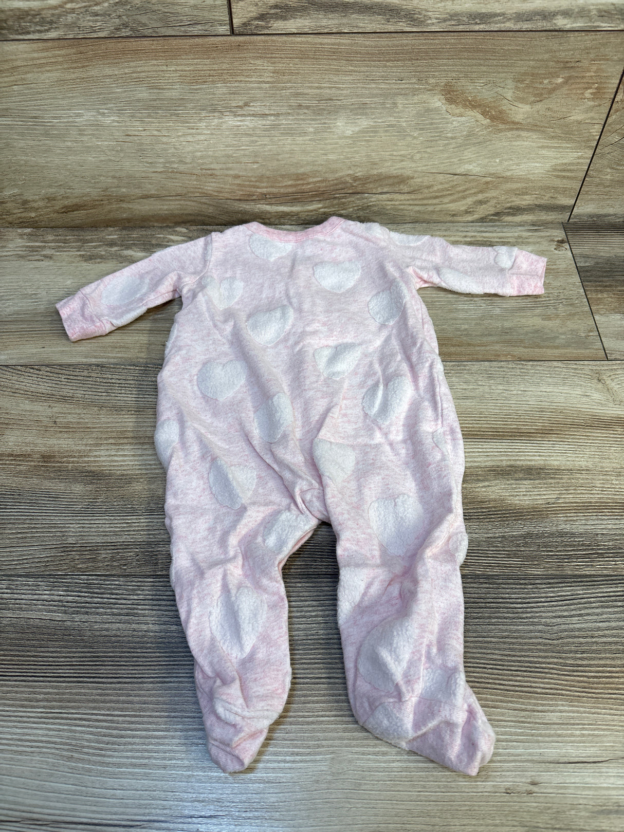 Baby Gap Textured Heart Sleeper Pink sz 0-3