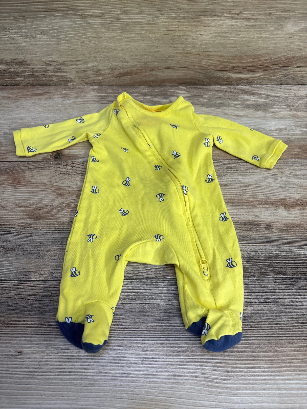 Okie Dokie Bee Print Sleeper Yellow sz Newborn