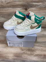 Nike Air Force 1 Mid EasyOn SE GS 'Coconut Milk Stadium Green' Sneakers sz 5c