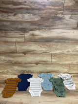 Simple Joys 6pk Crocodile Bodysuit Set White sz Newborn