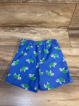 Ocean Gear Turtle Print Swim Trunks Light Blue sz 3T