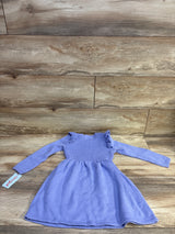 NEW Cat & Jack Knit Long Sleeve Dress Purple sz 4T