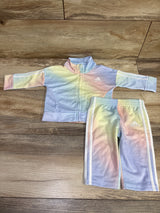 Adidas 2pc Tracksuit Rainbow sz 3m