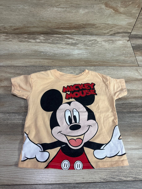 Orange Disney Junior Mickey Mouse t-shirt for toddlers, size 18m.