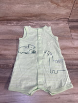 Carter's Button-Front Shortie Romper Lime sz 9m
