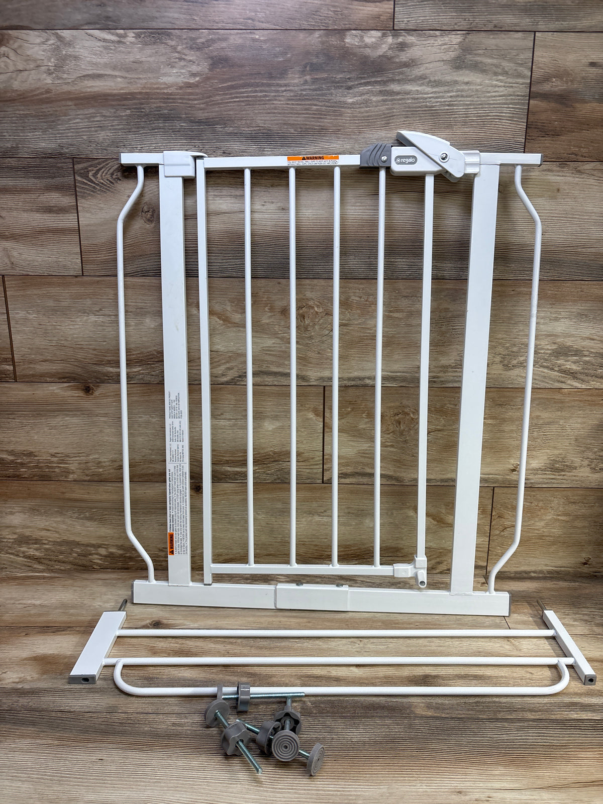 Regalo Easy Step Metal Walk-Through Safety Gate White 29-38.5''