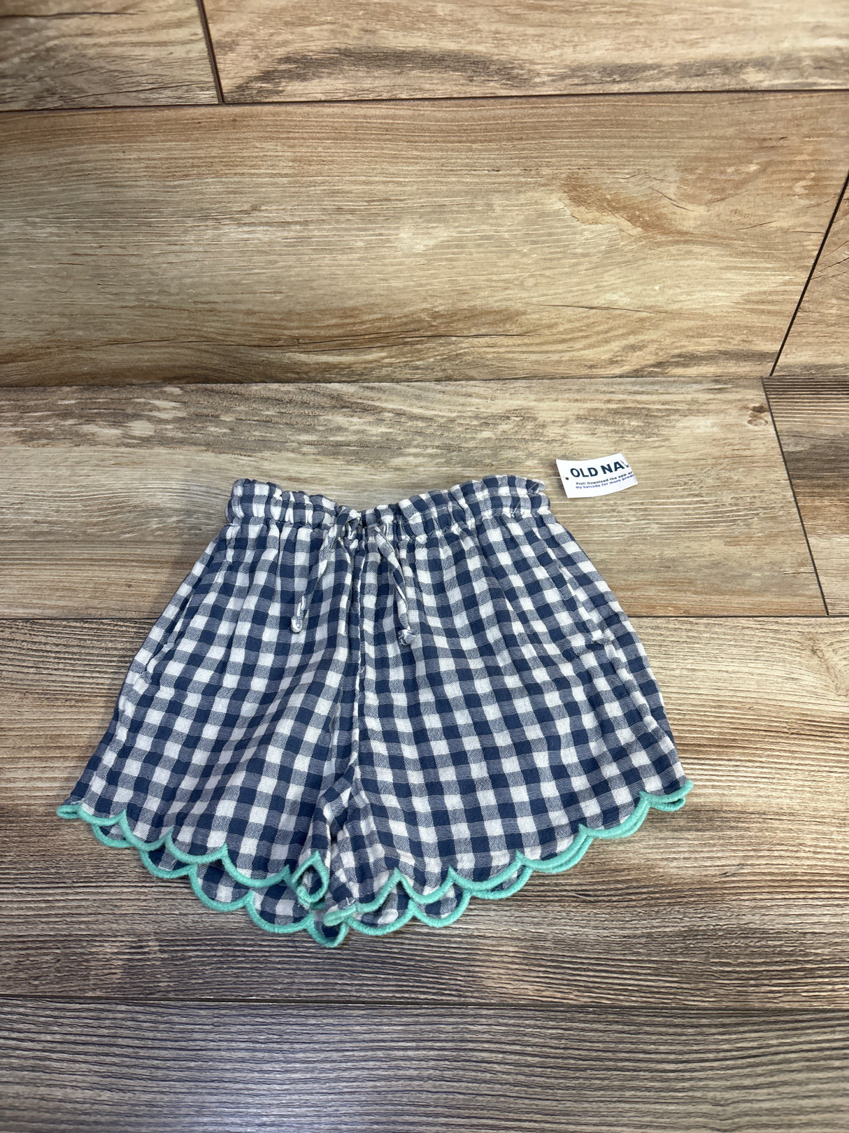 NEW Old Navy Gauze Checkered Shorts Blue sz 18-24m
