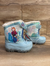 NEW Toddler Girls' Frozen Light-Up Winter Snow Boots sz 6c