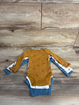 NEW Just One You 3pk Dinosaur Bodysuits Blue sz Newborn