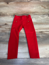 Janie & Jack Bradbury Red Button Ponte Pants sz 3T