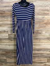 Xpenyo Striped Maxi Dress Navy sz Large