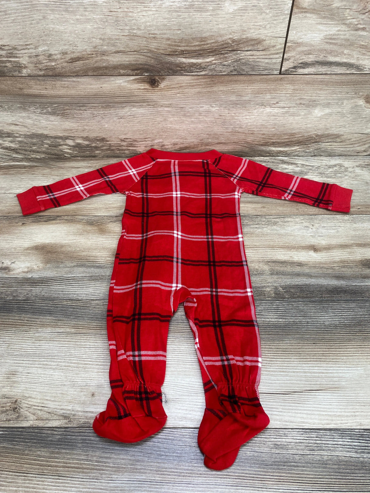 Wondershop Plaid Sleeper Red sz 3-6m