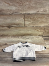 Cat & Jack Love Always Pullover Sweatshirt Ivory sz 0-3m