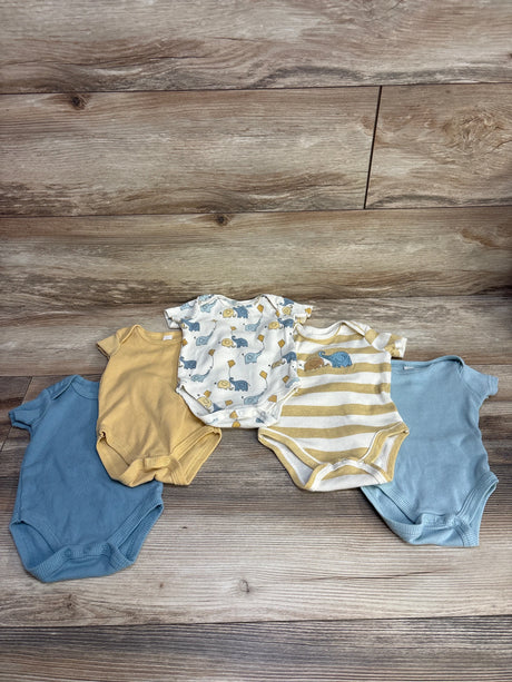 Liam & James 5pk Ribbed Bodysuits sz 0-3m - Me n Mommy To Be
