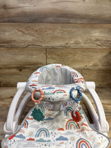 Fisher Price Sit-Me-Up Floor Seat in Rainbow Showers