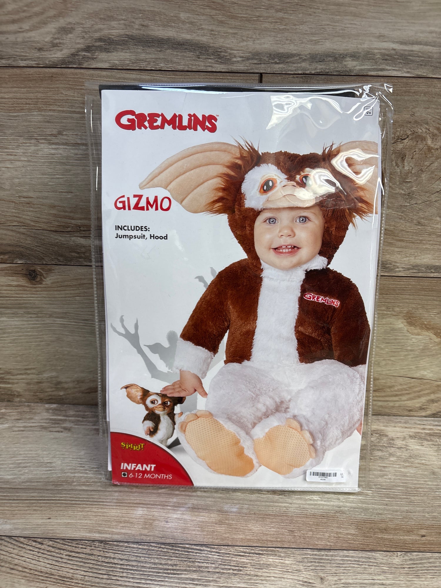 Spirit Halloween 2pc Gremlins Gizmo Costume Brown sz 6-12m