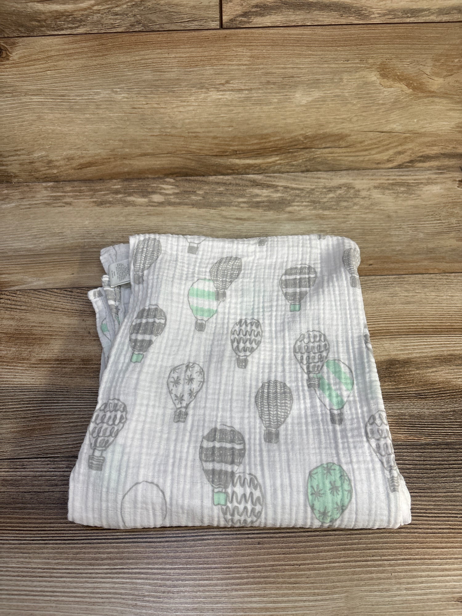 Cloud Island Muslin Swaddle Baby Blanket White