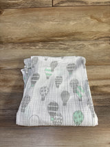 Cloud Island Muslin Swaddle Baby Blanket White