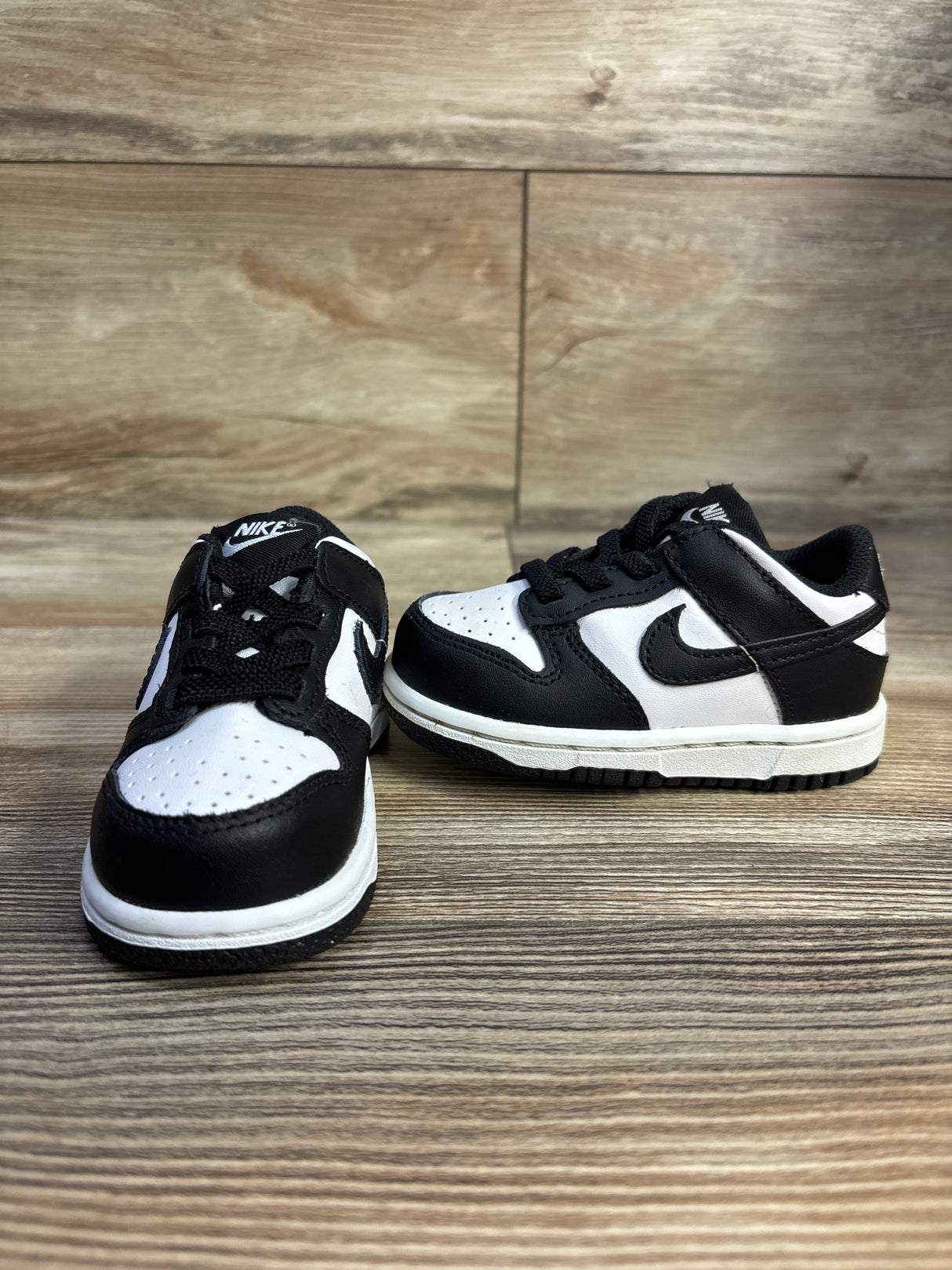 Nike Dunk Low TD 'Black White' Sneakers sz 5c