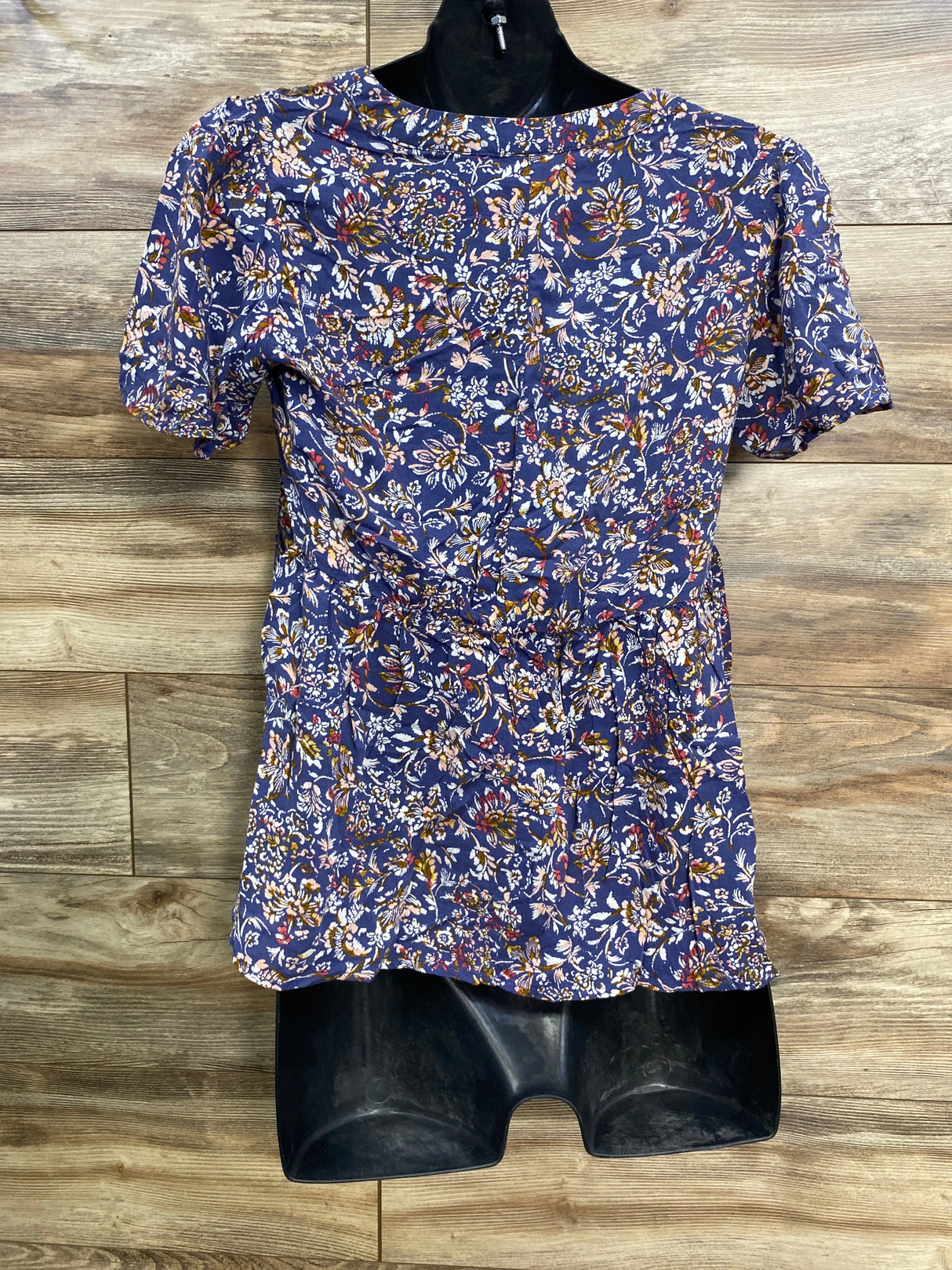 Isabel Maternity Floral Top Blue sz Medium