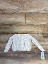 NEW Cat & Jack Pointelle Knit Button-Up Cardigan White sz 2T
