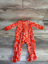 Carter's Crab Print Sleeper Orange sz 9m