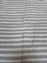 Cloud Island Striped Muslin Swaddle Baby Blanket White 47x47''