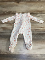 Old Navy 2-Way-Zip Sleep & Play Ruffle-Trim Footie Ivory sz 6-9m