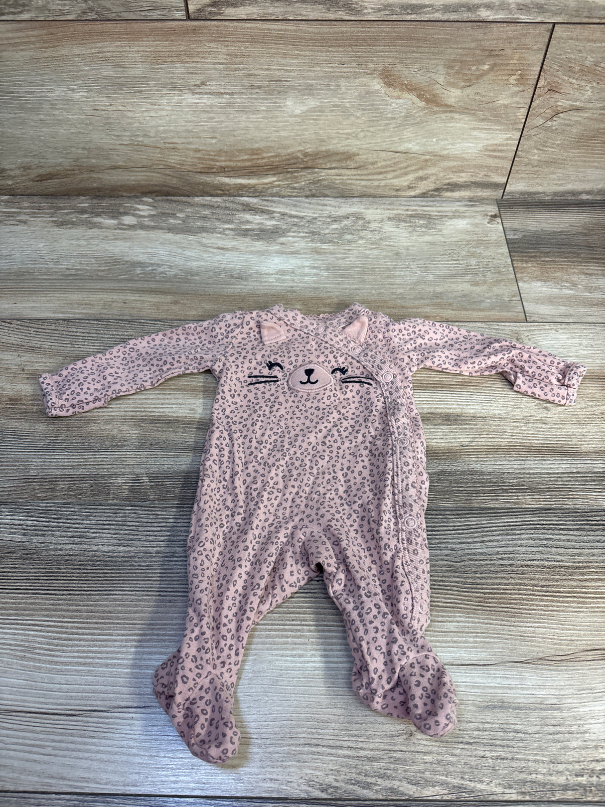 Carter's Kimono Cat Sleeper Pink sz Preemie