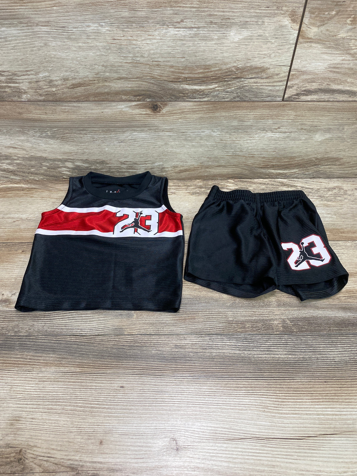 Jordan 2pc Tank Top & Shorts Black sz 18m