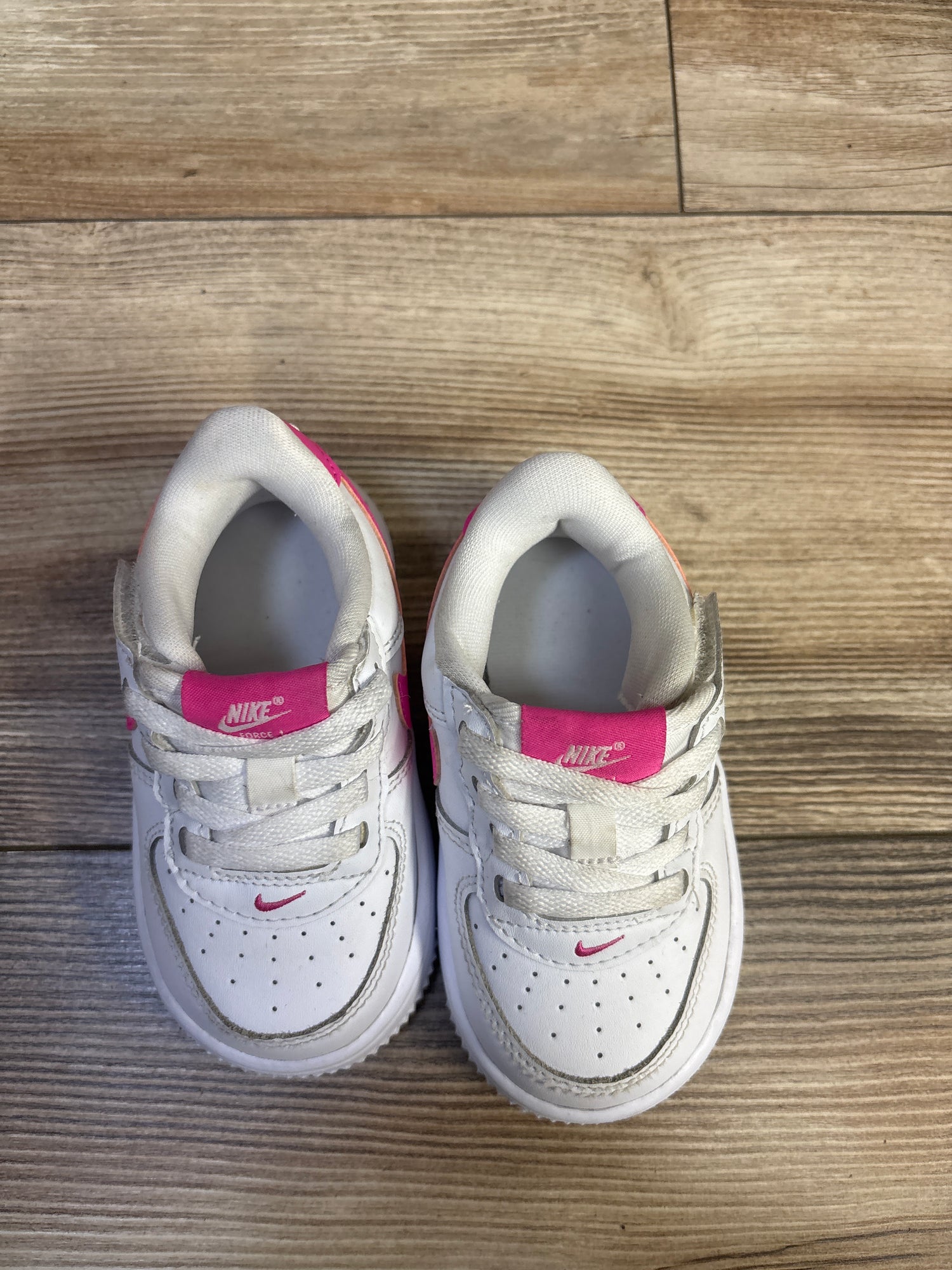 Nike Force 1 EasyOn White Laser Fushia sz 5.5c
