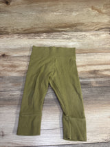 Colored Organics Ribbed Leggings Green sz 6-12m