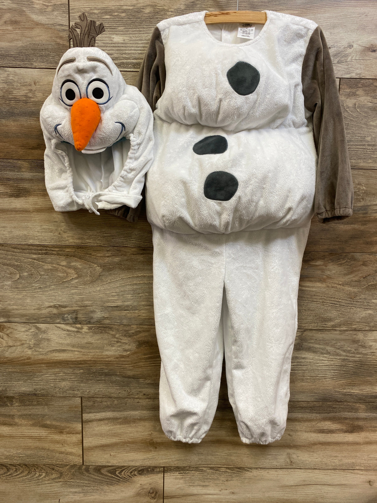 Disney Store 2pc Frozen Olaf Plush Costume White sz 5T