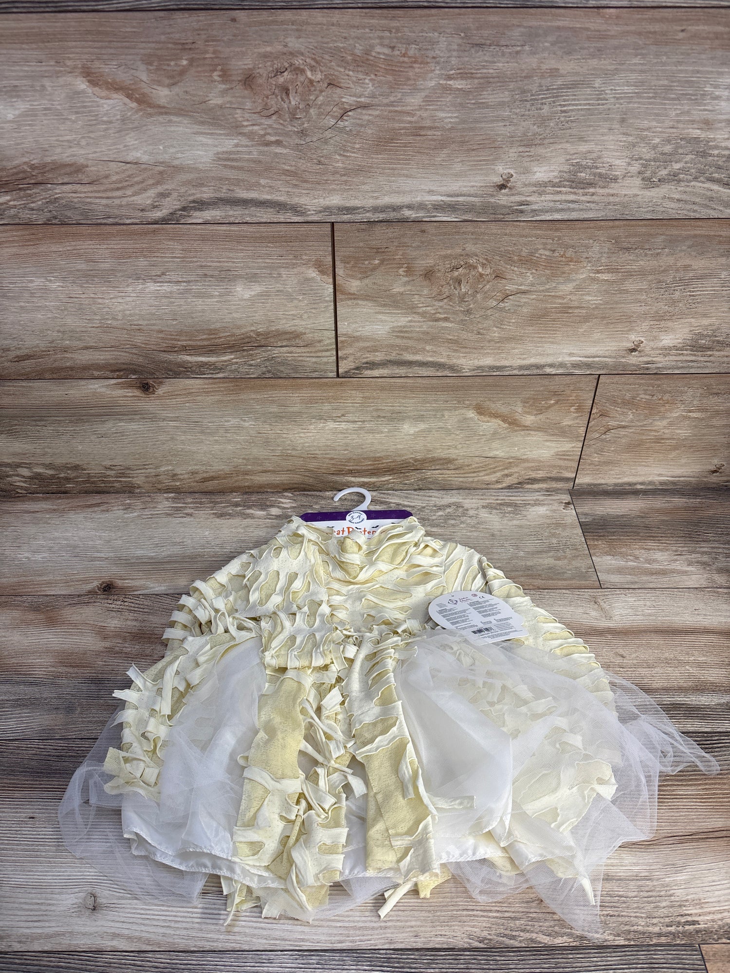 NEW Great Pretenders Mummy Costume with Skirt Cream sz 3-4T