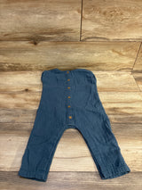 Little Planet Organic Gauze Button-Front Jumpsuit Blue sz 12m