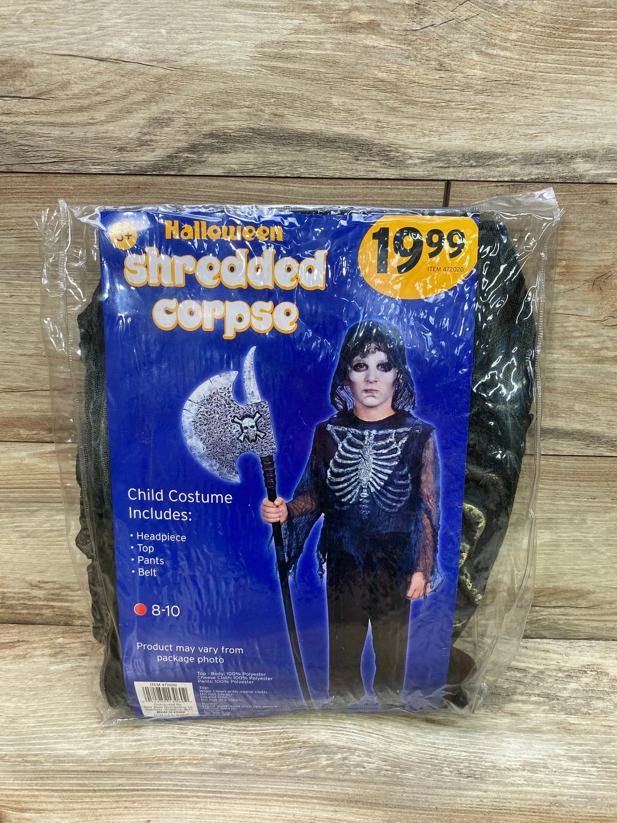 NEW Shredded Corpse Costume sz 8-10