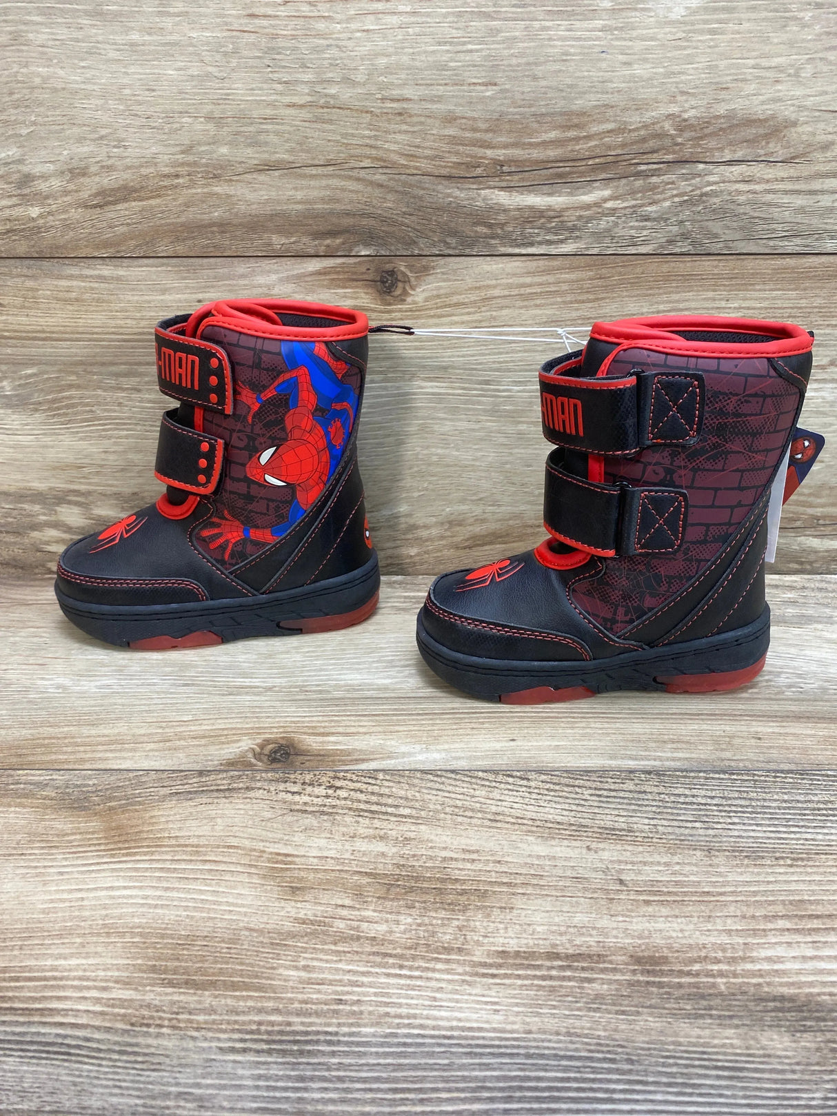 NEW Marvel Toddler Boys' Spider-Man Winter Snow Boots sz 7c