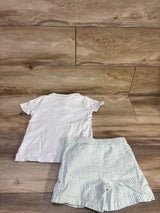 Tommy Bahama 2pc Polo Shirt & Seersucker Shorts White sz 5T