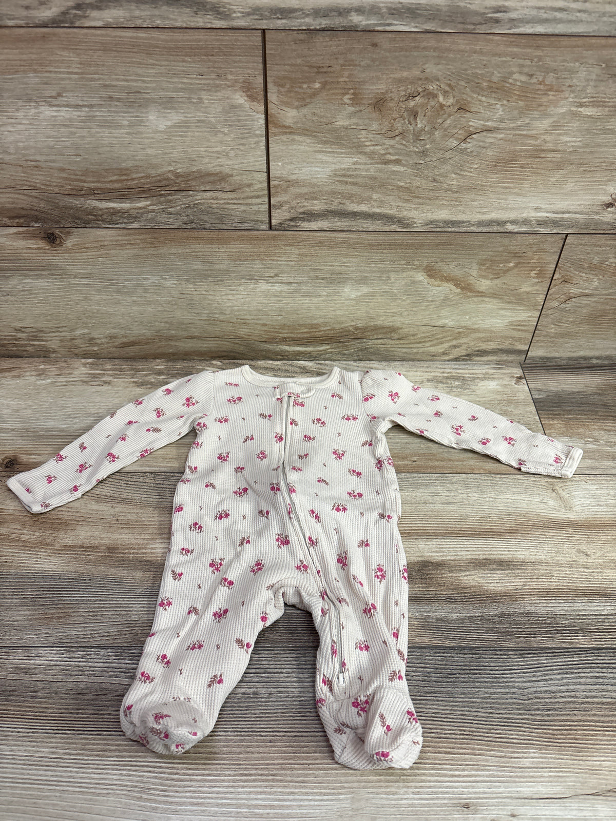 Carter's Waffle Knit Sleeper Beige sz 3m