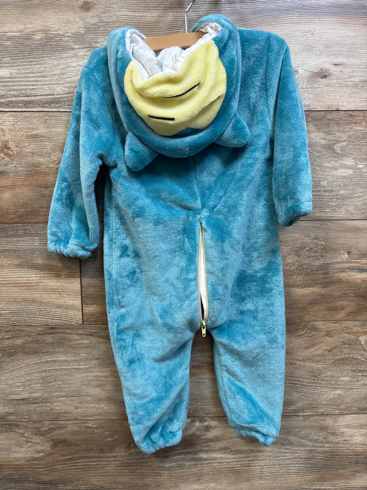 Pokemon Snorlax Plush Hooded Coverall Costume Blue sz 2/3T