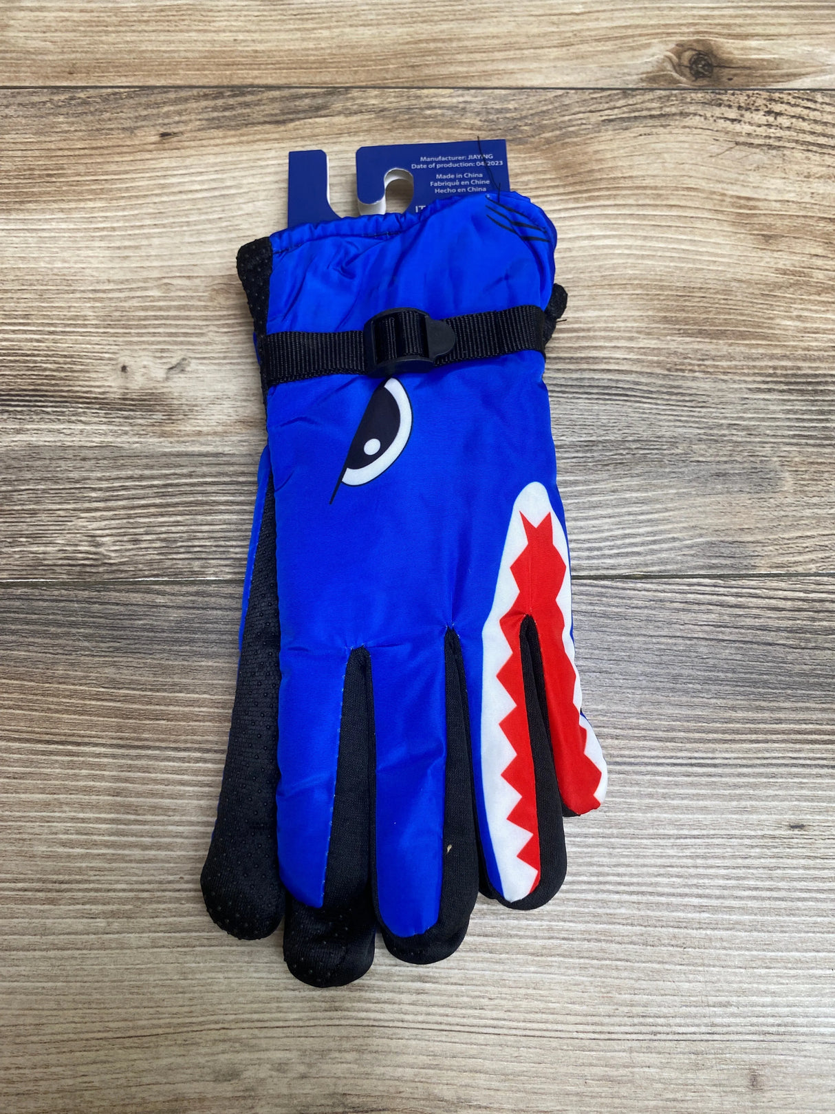 NEW ThermaWear Kid's Shark Winter Ski Gloves Blue