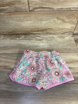 Roxy Girls Floral Active Shorts Pink sz 3T