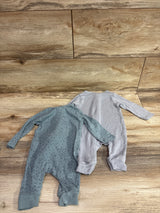 Cloud Island 2pk So Very Soft Modal Sleepers Grey sz 0-3m