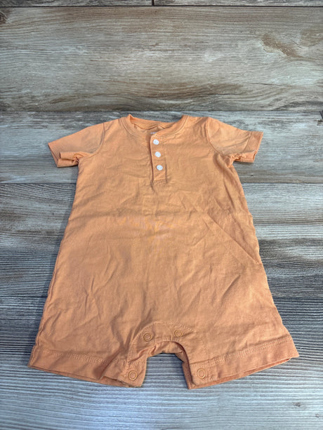 Carter's Henley Shortie Romper Orange sz 18m - Me n Mommy To Be