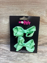 NEW Hair Bows 2pk Light Green