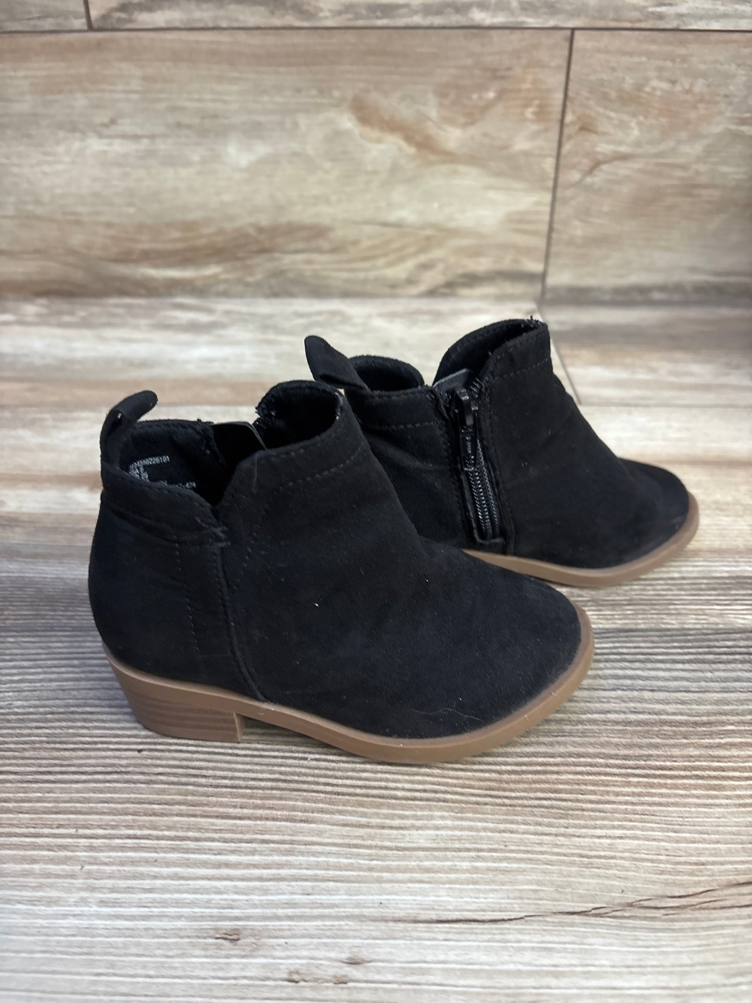 Wonder Nation Suede Ankle Boots Black sz 8c
