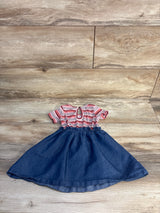 Picapino Ribbed Chambray Dress Pink sz 12m