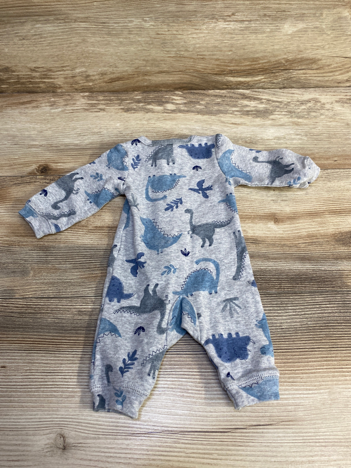 Just One You Dinosaur Footless Sleeper Grey sz Newborn